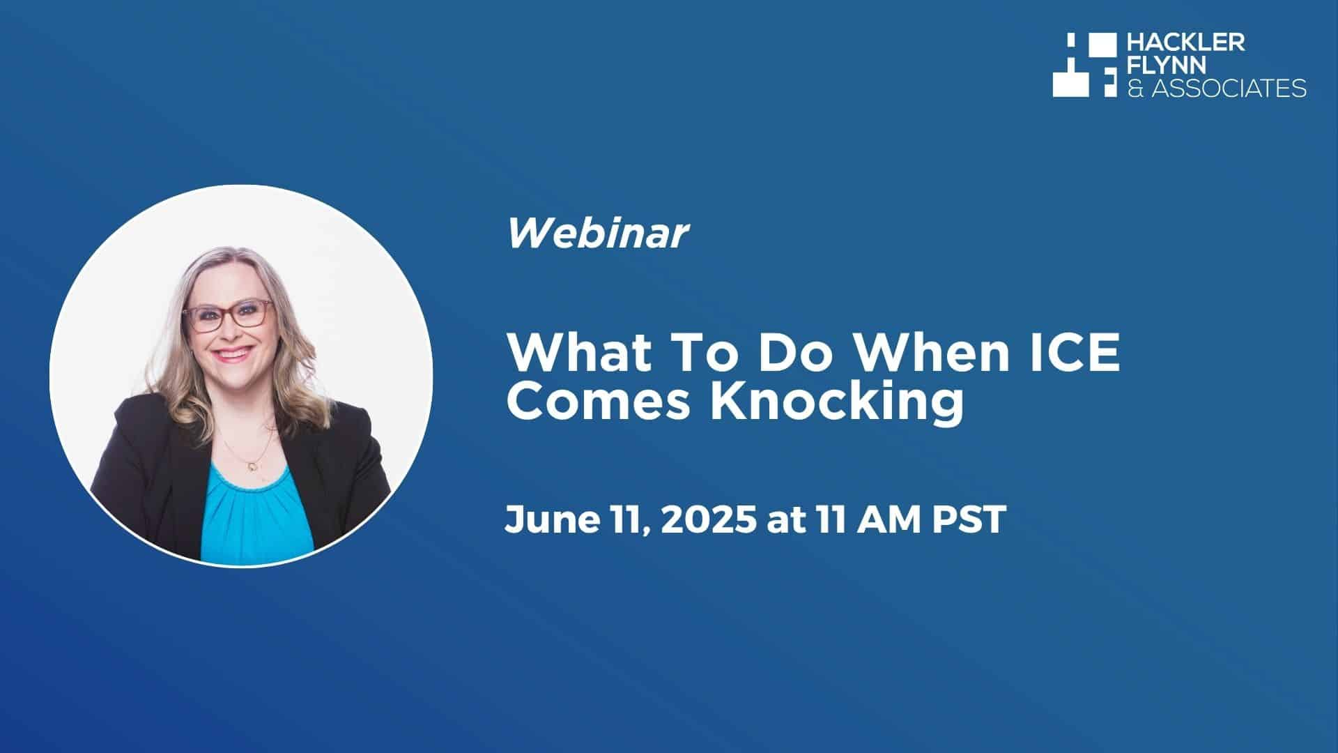 Promotional banner for a Webinar by MyCPE and Hackler Flynn & Associates